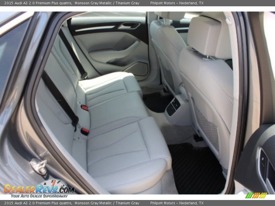 2015 Audi A3 2.0 Premium Plus quattro Monsoon Gray Metallic / Titanium Gray Photo #31