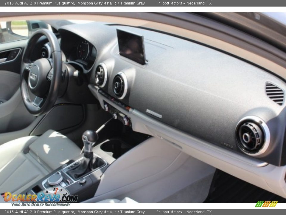 2015 Audi A3 2.0 Premium Plus quattro Monsoon Gray Metallic / Titanium Gray Photo #33
