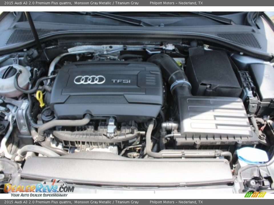 2015 Audi A3 2.0 Premium Plus quattro Monsoon Gray Metallic / Titanium Gray Photo #35