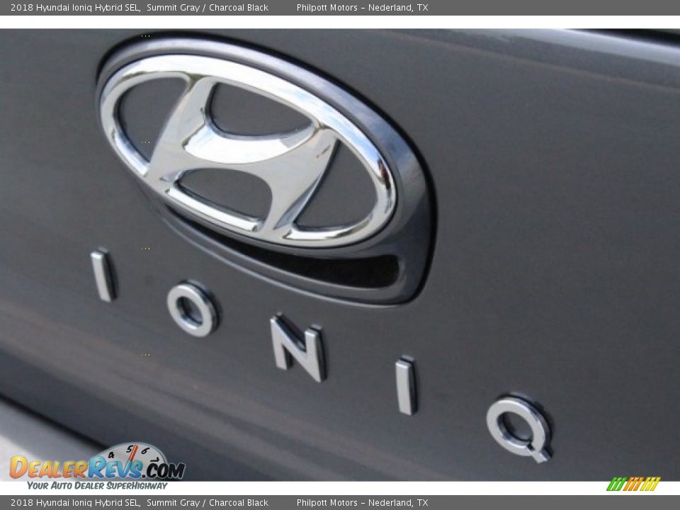 2018 Hyundai Ioniq Hybrid SEL Summit Gray / Charcoal Black Photo #10