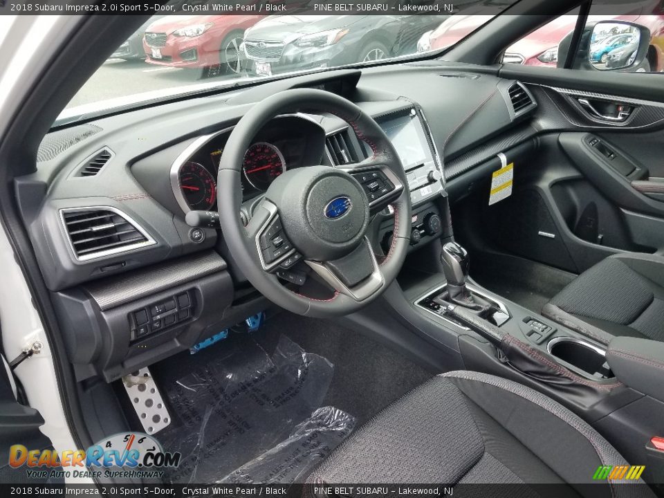 Black Interior - 2018 Subaru Impreza 2.0i Sport 5-Door Photo #7