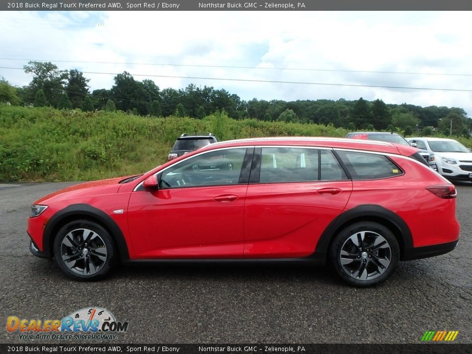 2018 Buick Regal TourX Preferred AWD Sport Red / Ebony Photo #9