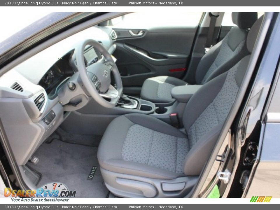2018 Hyundai Ioniq Hybrid Blue Black Noir Pearl / Charcoal Black Photo #15