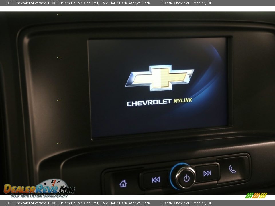2017 Chevrolet Silverado 1500 Custom Double Cab 4x4 Red Hot / Dark Ash/Jet Black Photo #9