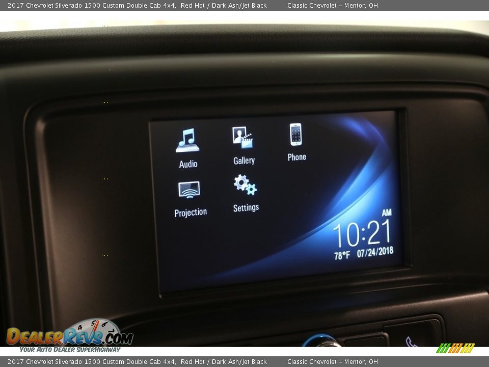 2017 Chevrolet Silverado 1500 Custom Double Cab 4x4 Red Hot / Dark Ash/Jet Black Photo #10