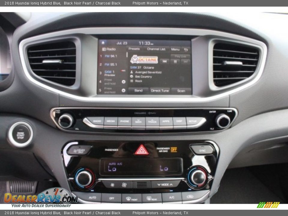 2018 Hyundai Ioniq Hybrid Blue Black Noir Pearl / Charcoal Black Photo #17