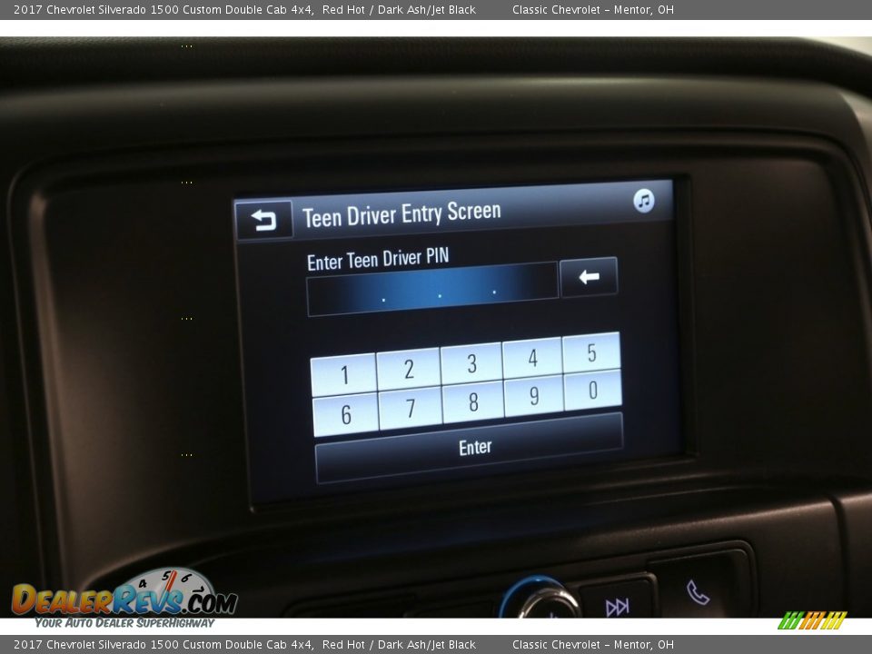 2017 Chevrolet Silverado 1500 Custom Double Cab 4x4 Red Hot / Dark Ash/Jet Black Photo #14