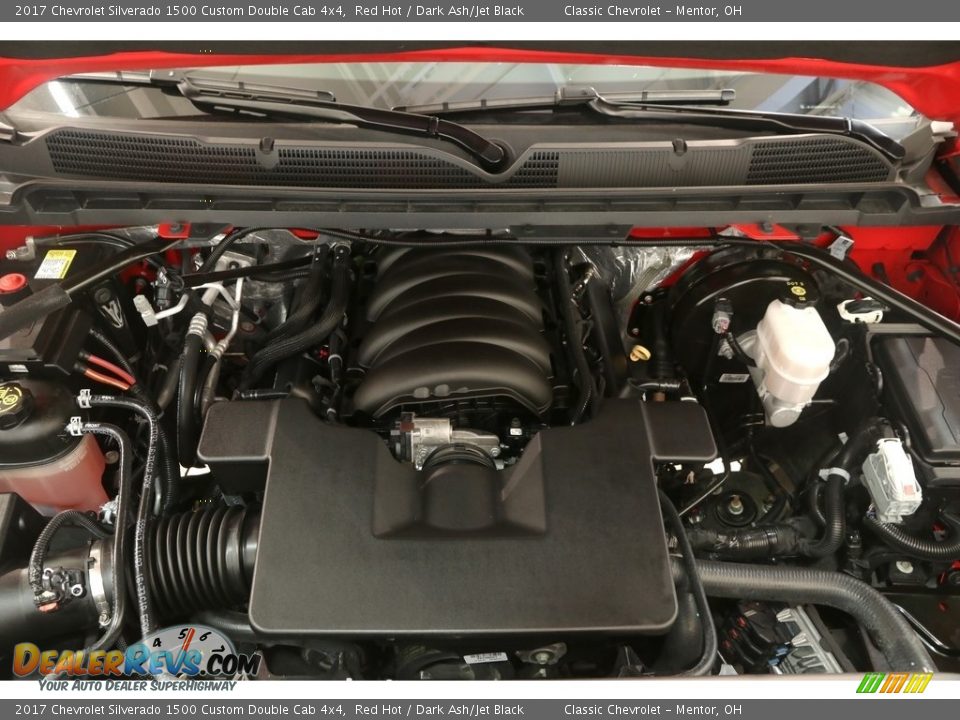 2017 Chevrolet Silverado 1500 Custom Double Cab 4x4 Red Hot / Dark Ash/Jet Black Photo #21