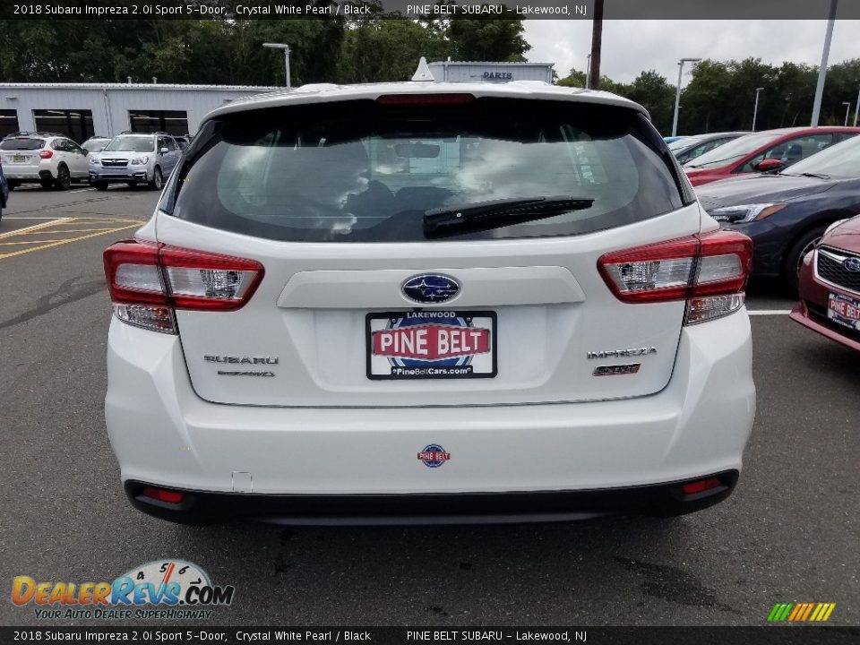2018 Subaru Impreza 2.0i Sport 5-Door Crystal White Pearl / Black Photo #5