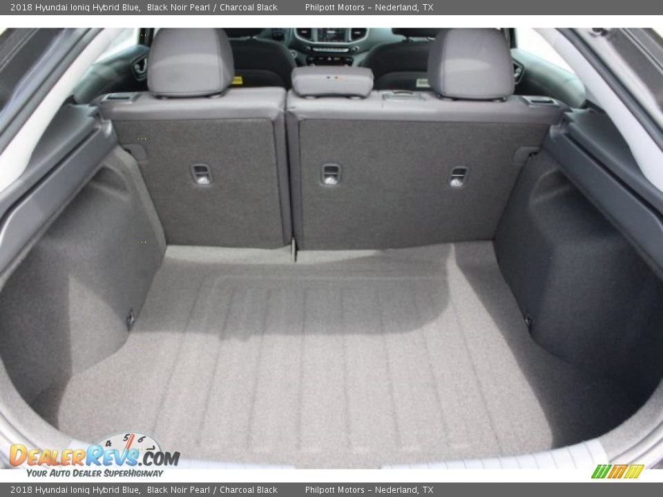 2018 Hyundai Ioniq Hybrid Blue Black Noir Pearl / Charcoal Black Photo #27