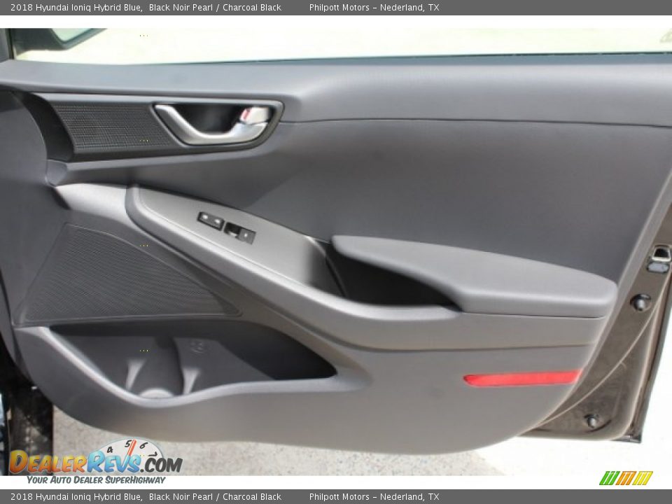 2018 Hyundai Ioniq Hybrid Blue Black Noir Pearl / Charcoal Black Photo #30