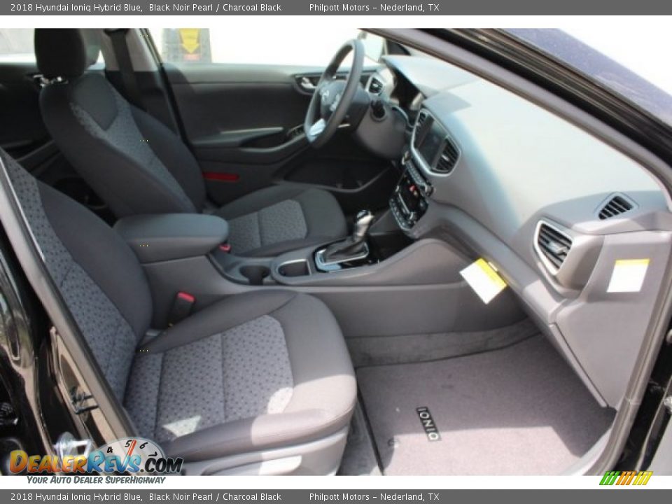 2018 Hyundai Ioniq Hybrid Blue Black Noir Pearl / Charcoal Black Photo #32
