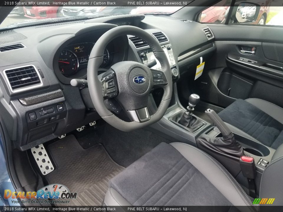Carbon Black Interior - 2018 Subaru WRX Limited Photo #7
