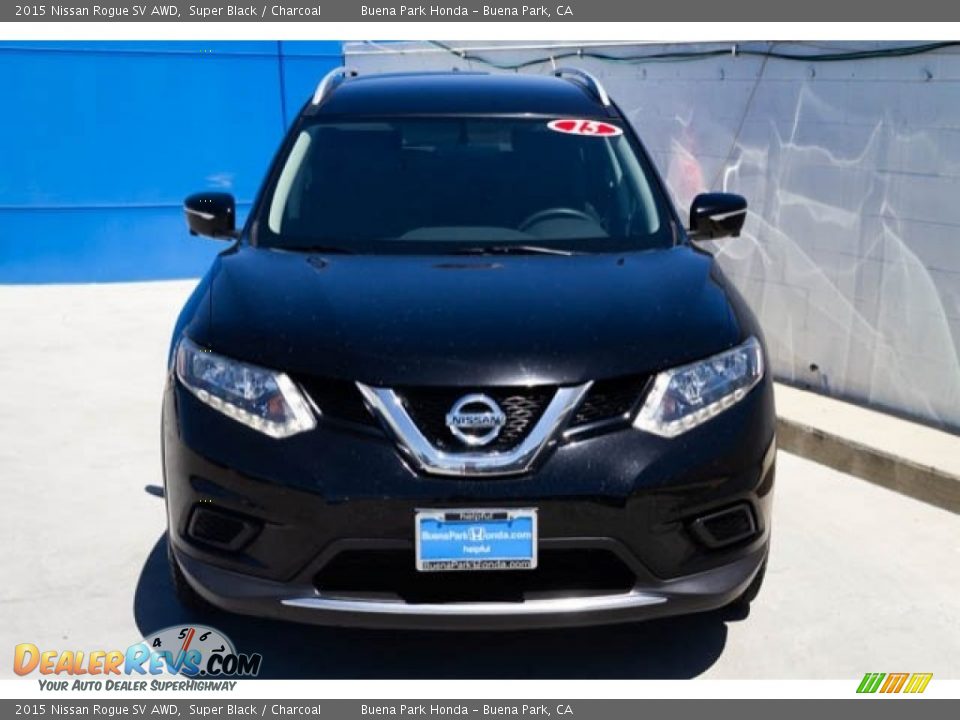 2015 Nissan Rogue SV AWD Super Black / Charcoal Photo #7