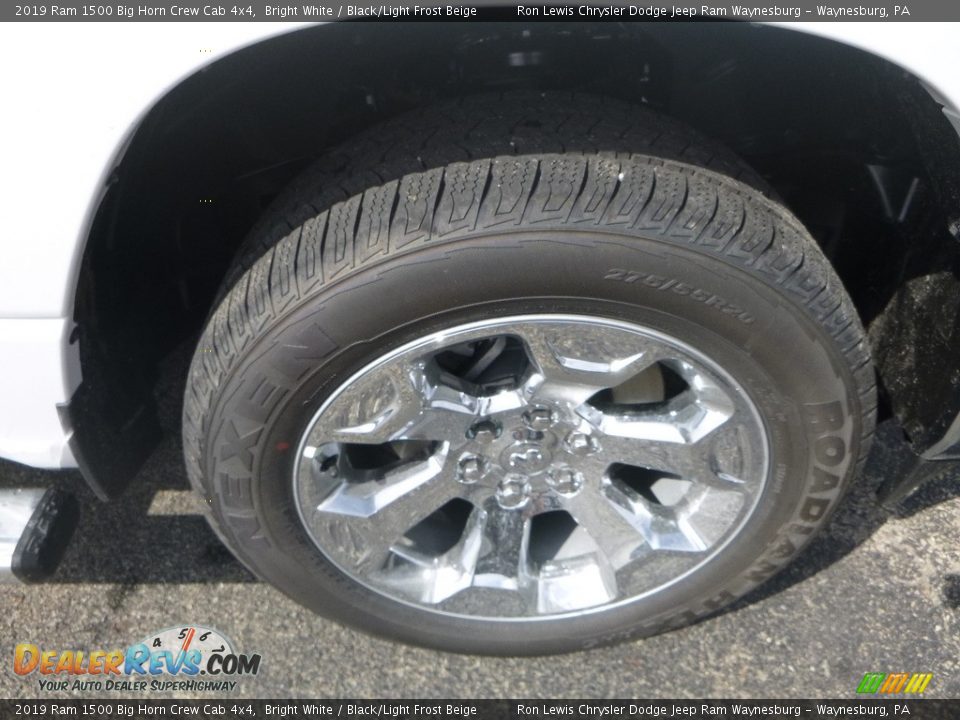 2019 Ram 1500 Big Horn Crew Cab 4x4 Bright White / Black/Light Frost Beige Photo #9