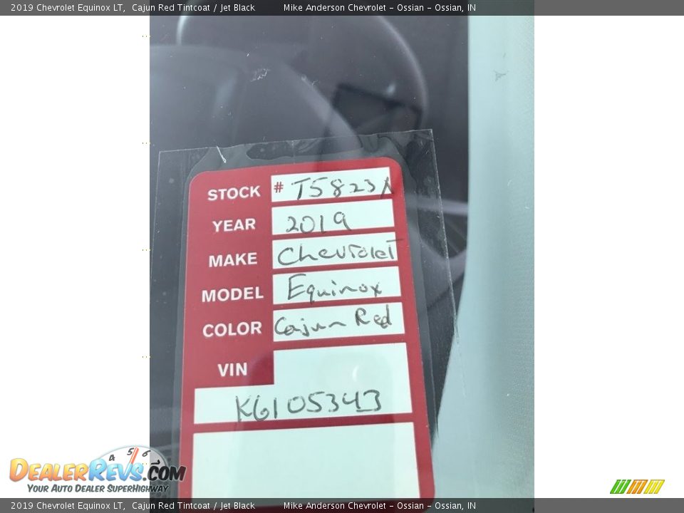 2019 Chevrolet Equinox LT Cajun Red Tintcoat / Jet Black Photo #24