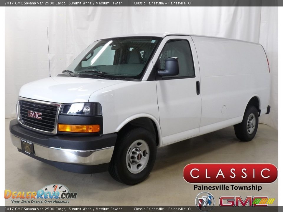 2017 GMC Savana Van 2500 Cargo Summit White / Medium Pewter Photo #1
