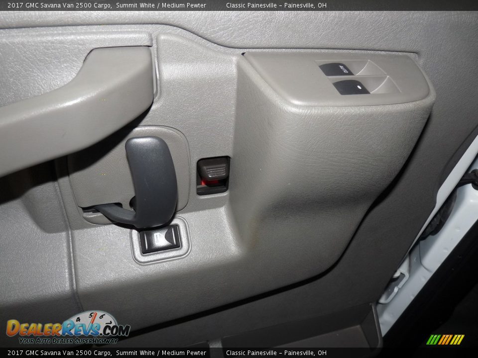 2017 GMC Savana Van 2500 Cargo Summit White / Medium Pewter Photo #10