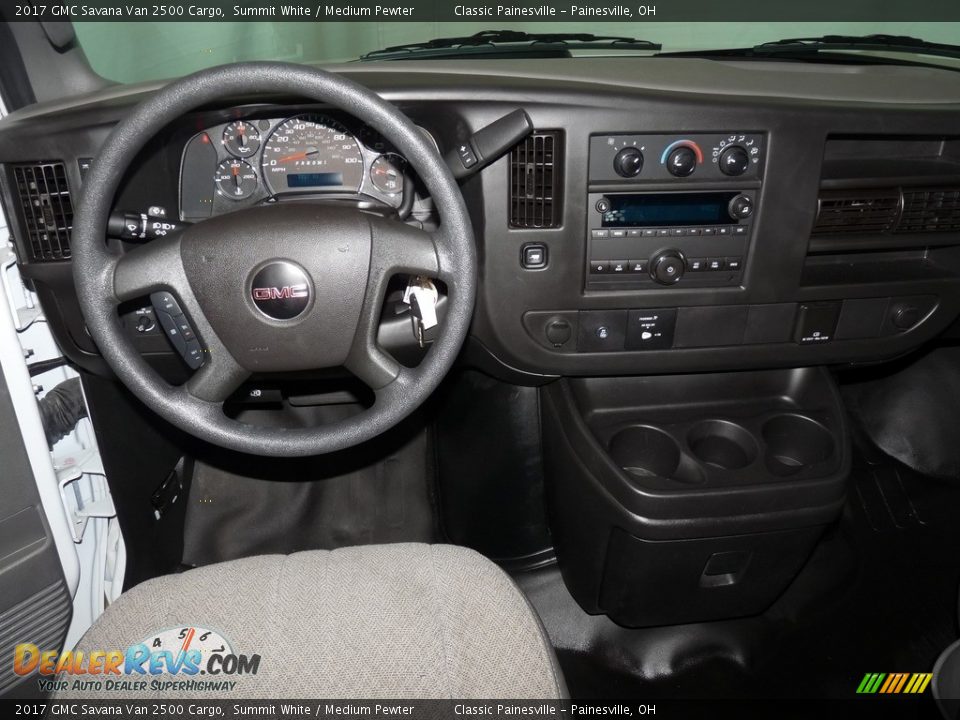 2017 GMC Savana Van 2500 Cargo Summit White / Medium Pewter Photo #12