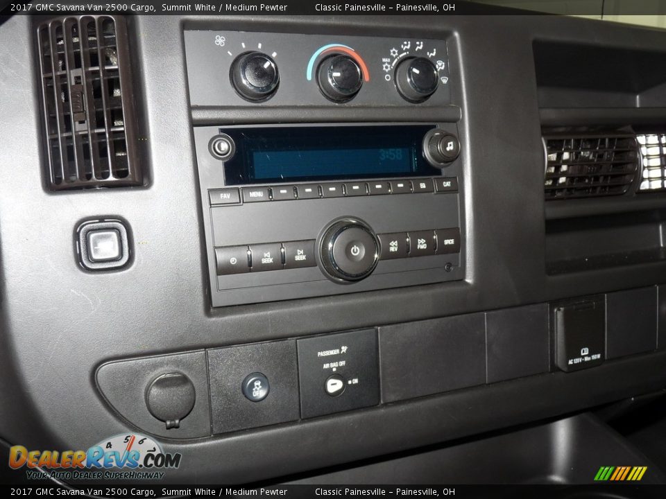 2017 GMC Savana Van 2500 Cargo Summit White / Medium Pewter Photo #13