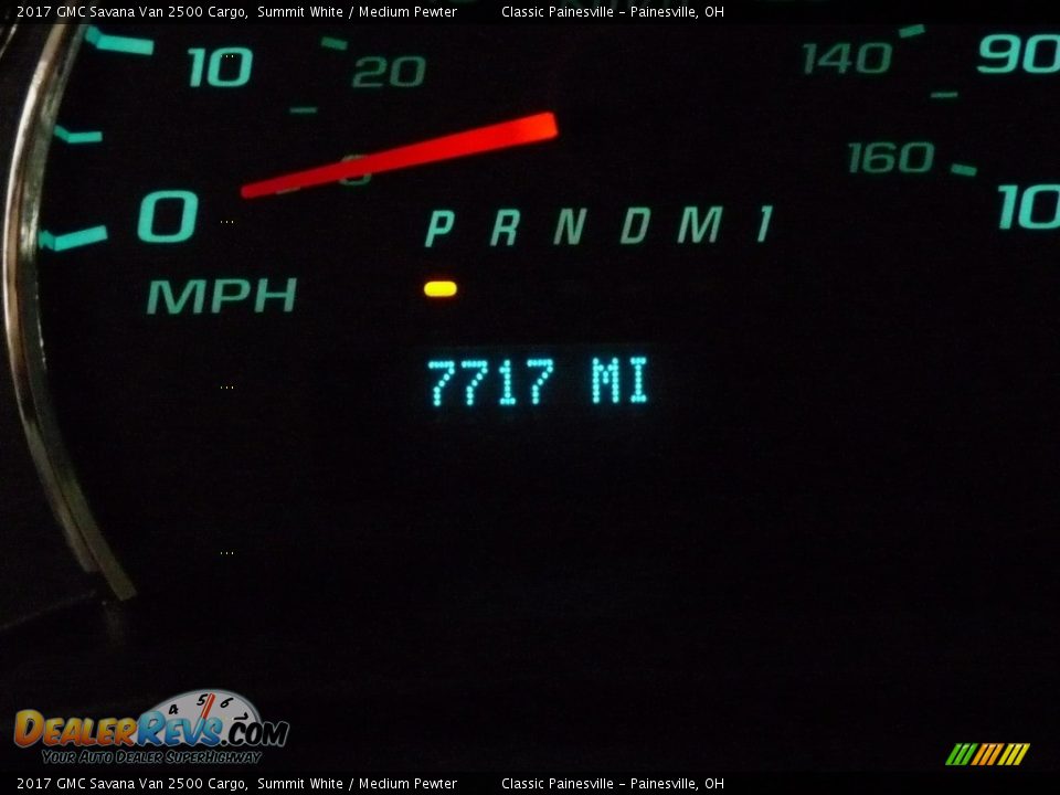 2017 GMC Savana Van 2500 Cargo Summit White / Medium Pewter Photo #14