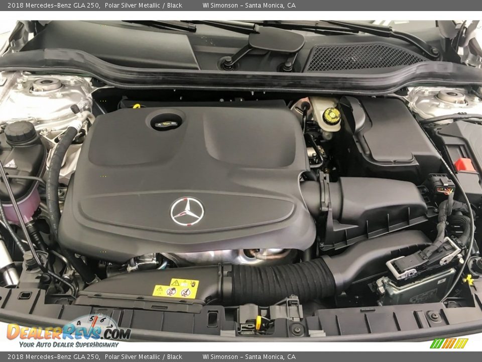 2018 Mercedes-Benz GLA 250 Polar Silver Metallic / Black Photo #8