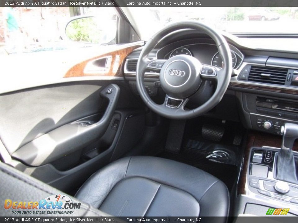 2013 Audi A6 2.0T quattro Sedan Ice Silver Metallic / Black Photo #12