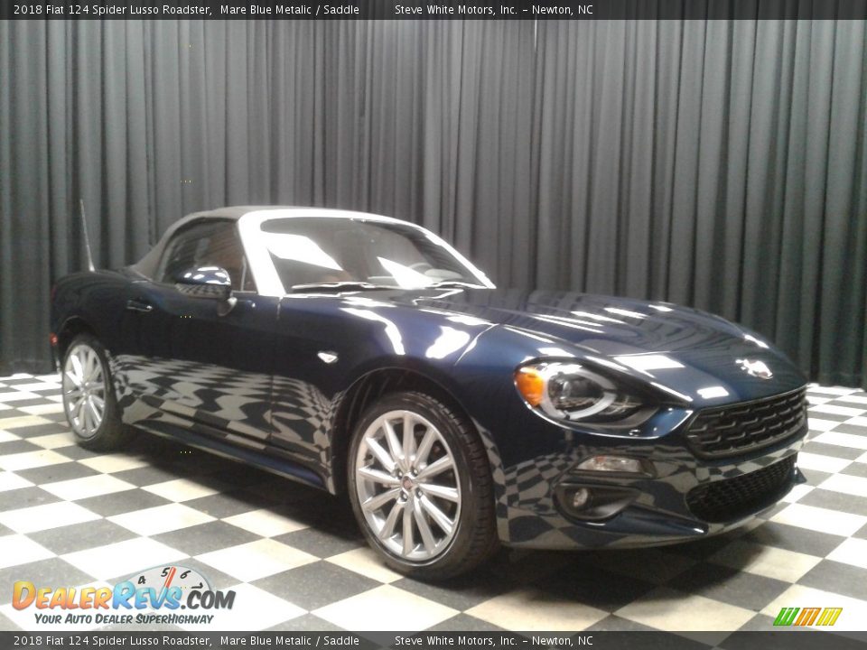 2018 Fiat 124 Spider Lusso Roadster Mare Blue Metalic / Saddle Photo #5