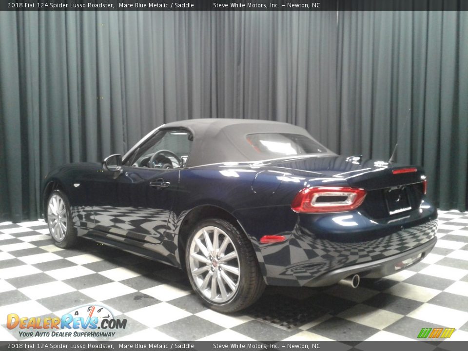 2018 Fiat 124 Spider Lusso Roadster Mare Blue Metalic / Saddle Photo #9