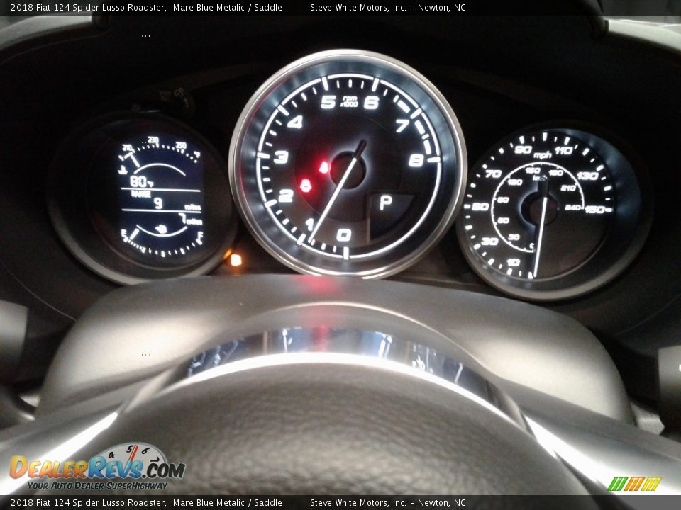 2018 Fiat 124 Spider Lusso Roadster Mare Blue Metalic / Saddle Photo #17