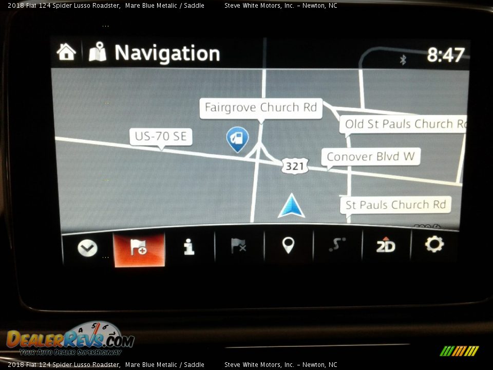 2018 Fiat 124 Spider Lusso Roadster Mare Blue Metalic / Saddle Photo #22