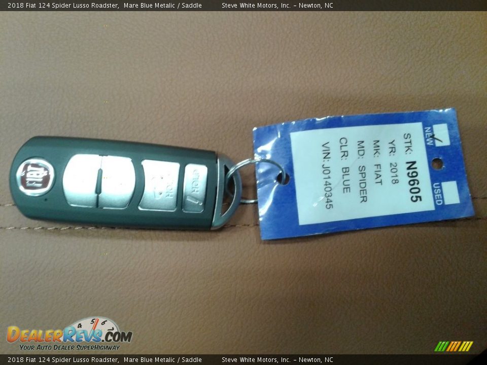 2018 Fiat 124 Spider Lusso Roadster Mare Blue Metalic / Saddle Photo #27