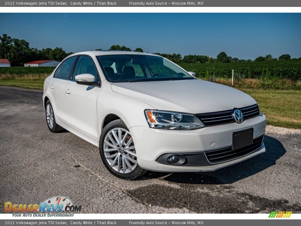 2013 Volkswagen Jetta TDI Sedan Candy White / Titan Black Photo #1