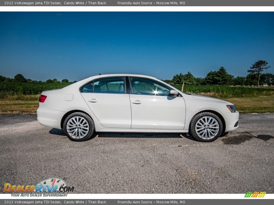 2013 Volkswagen Jetta TDI Sedan Candy White / Titan Black Photo #3