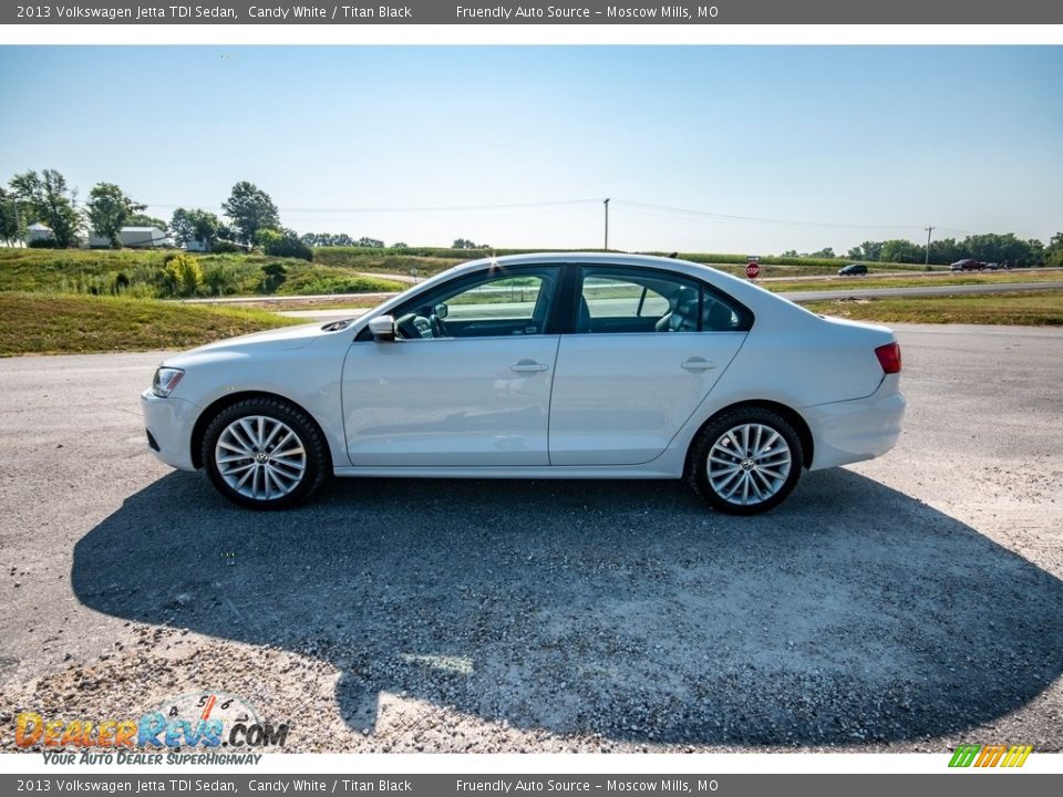2013 Volkswagen Jetta TDI Sedan Candy White / Titan Black Photo #7