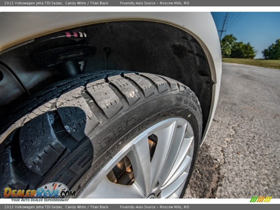 2013 Volkswagen Jetta TDI Sedan Candy White / Titan Black Photo #14