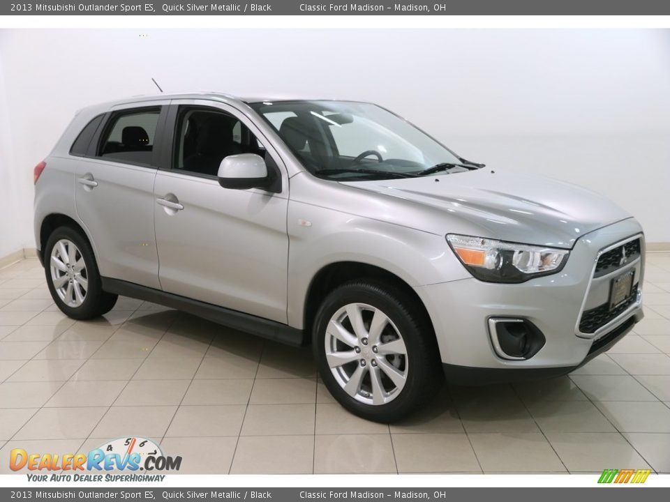 2013 Mitsubishi Outlander Sport ES Quick Silver Metallic / Black Photo #1