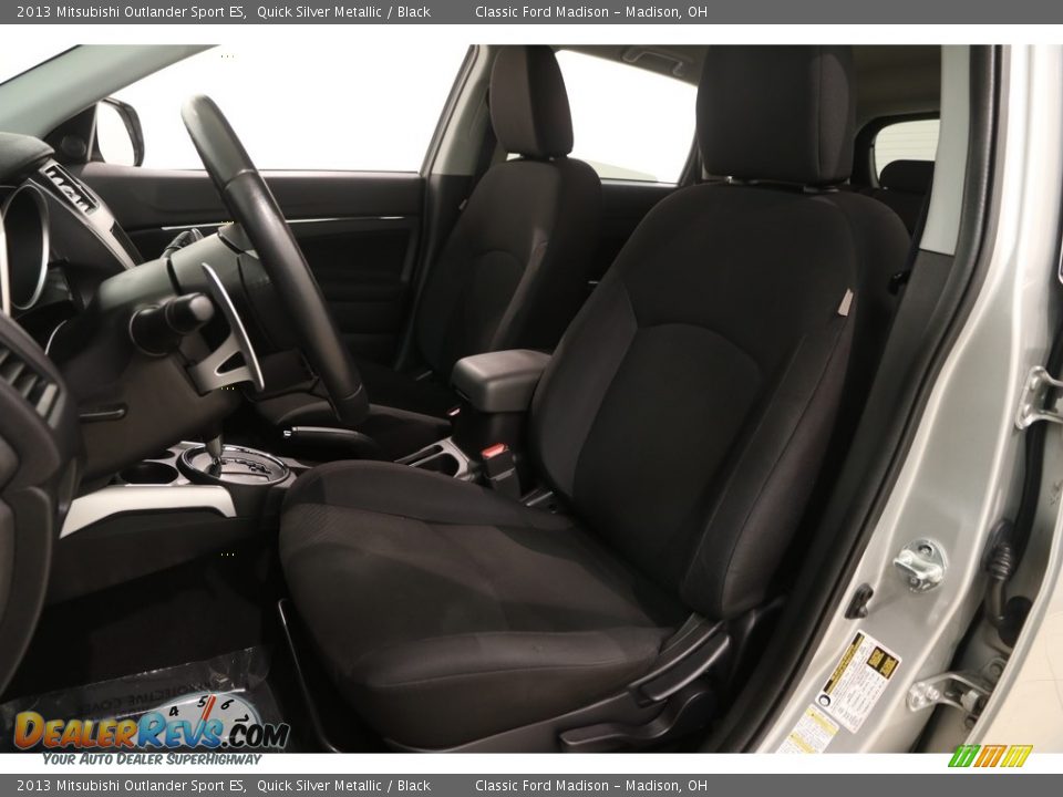 2013 Mitsubishi Outlander Sport ES Quick Silver Metallic / Black Photo #5