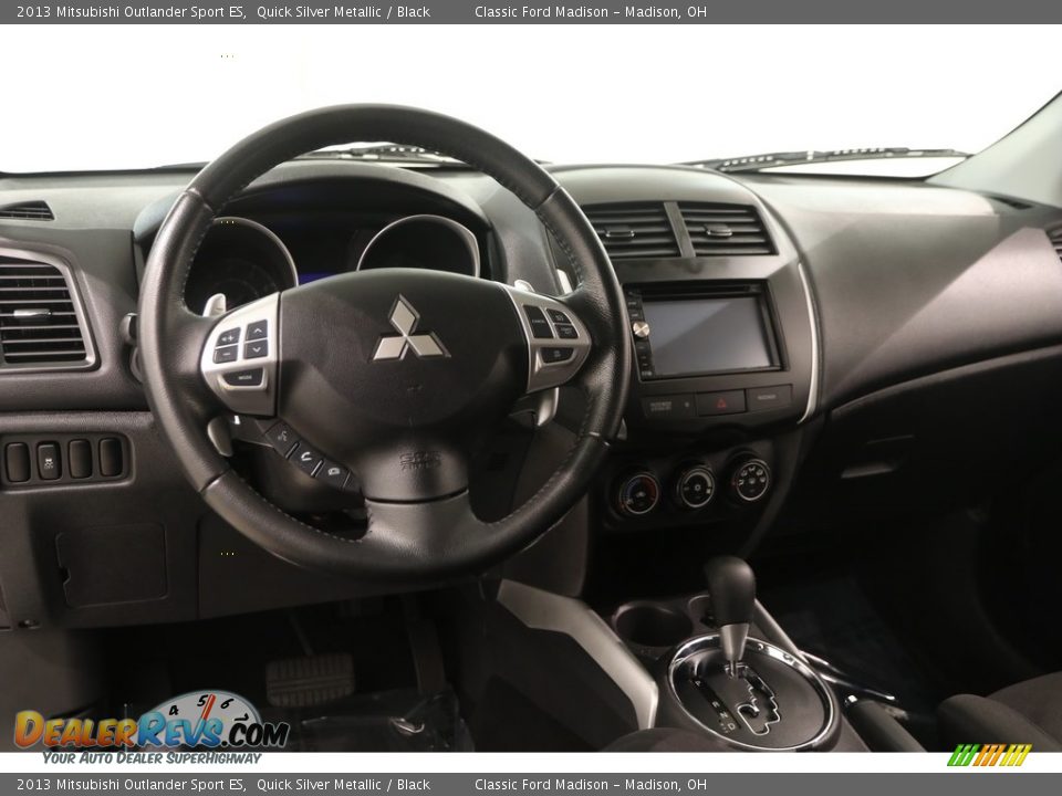 2013 Mitsubishi Outlander Sport ES Quick Silver Metallic / Black Photo #6