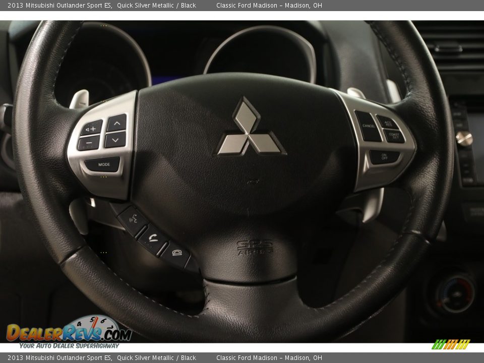 2013 Mitsubishi Outlander Sport ES Quick Silver Metallic / Black Photo #7