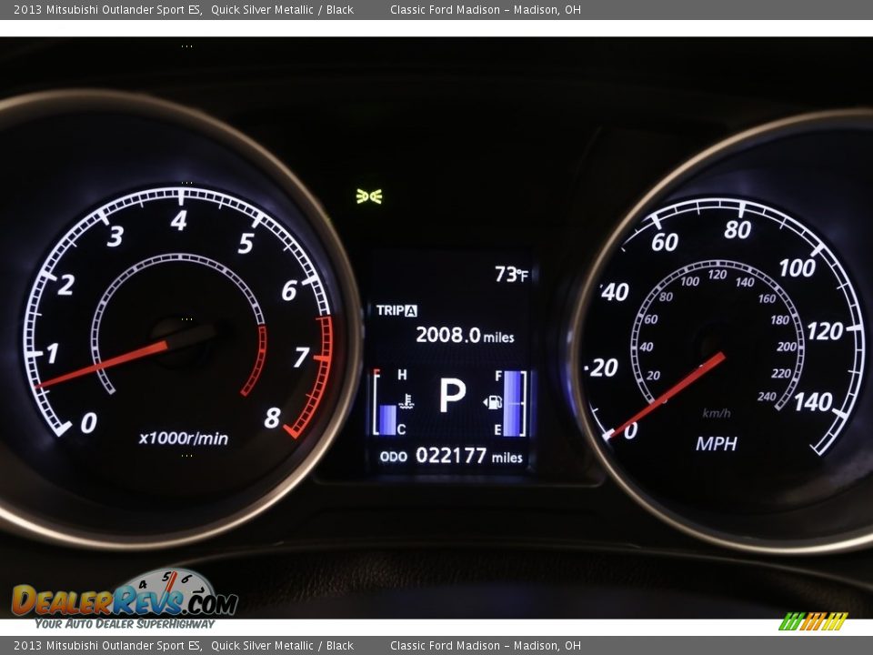 2013 Mitsubishi Outlander Sport ES Quick Silver Metallic / Black Photo #8