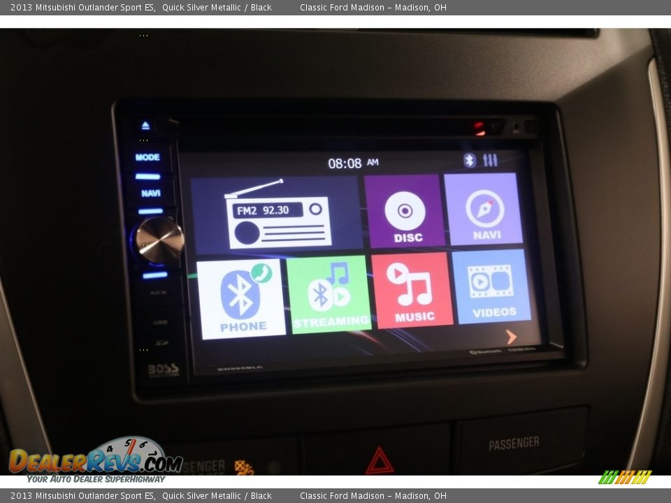 2013 Mitsubishi Outlander Sport ES Quick Silver Metallic / Black Photo #11