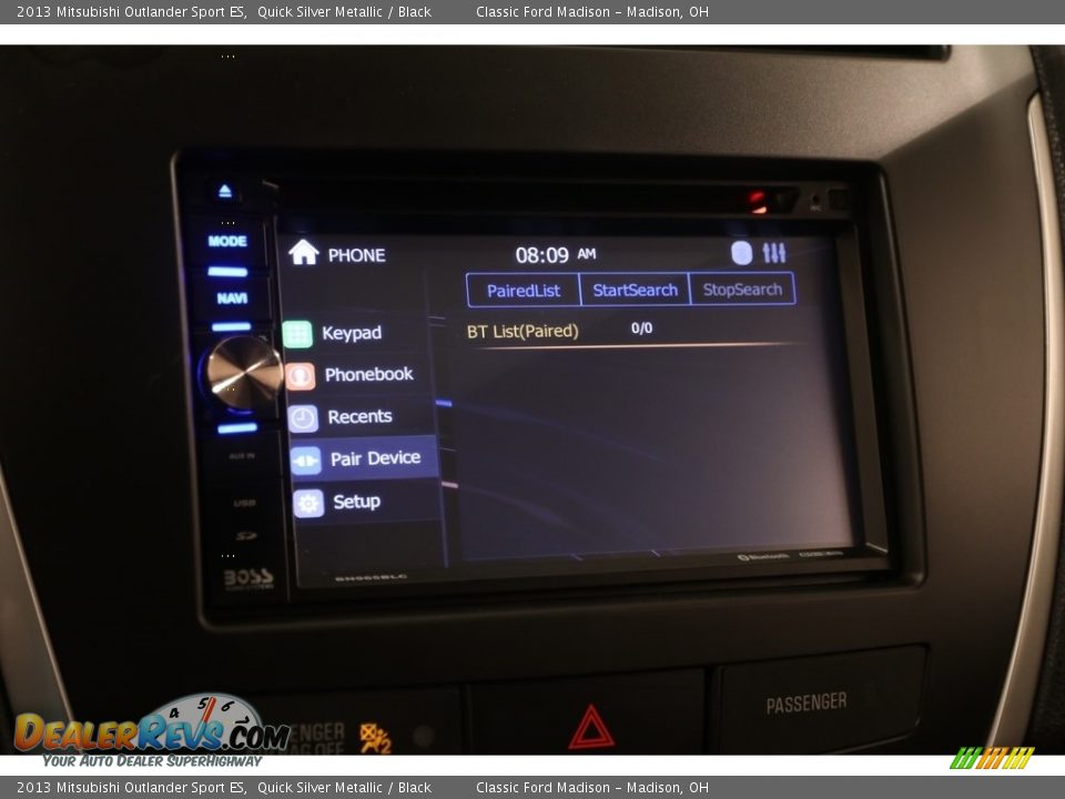 2013 Mitsubishi Outlander Sport ES Quick Silver Metallic / Black Photo #14