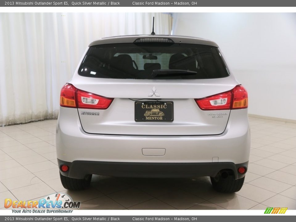 2013 Mitsubishi Outlander Sport ES Quick Silver Metallic / Black Photo #20