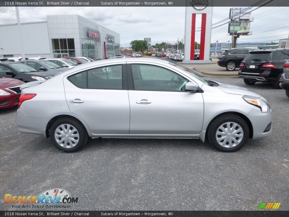 2018 Nissan Versa SV Brilliant Silver / Charcoal Photo #3