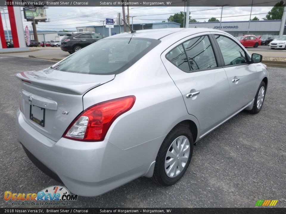 2018 Nissan Versa SV Brilliant Silver / Charcoal Photo #4