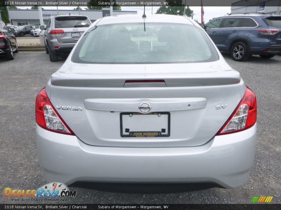 2018 Nissan Versa SV Brilliant Silver / Charcoal Photo #5