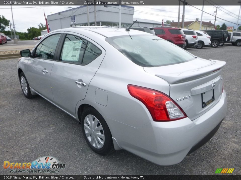 2018 Nissan Versa SV Brilliant Silver / Charcoal Photo #6