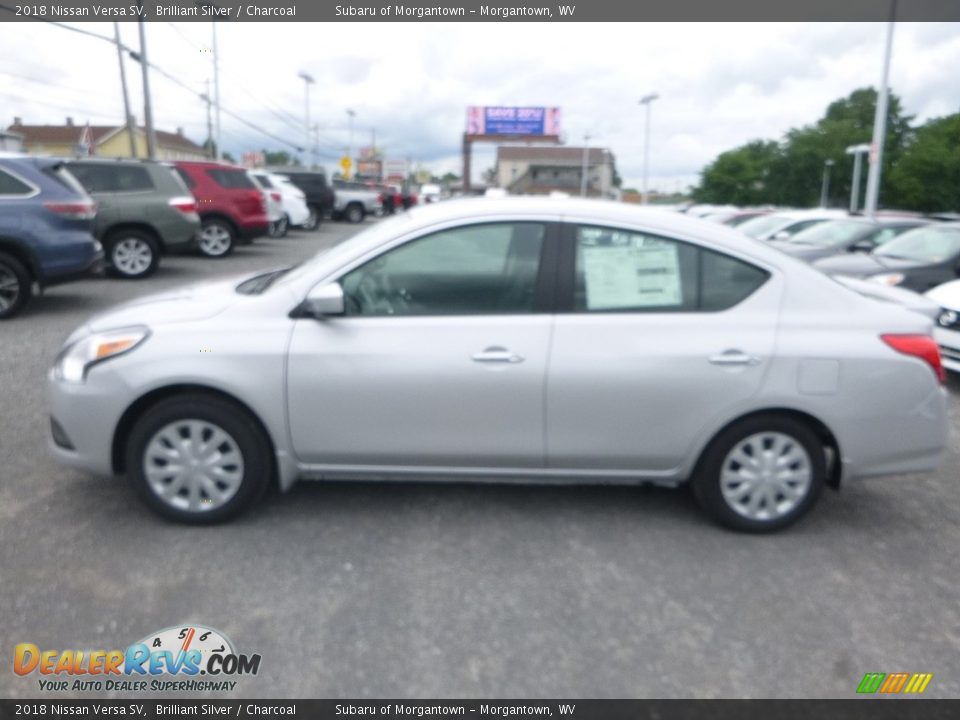 2018 Nissan Versa SV Brilliant Silver / Charcoal Photo #7