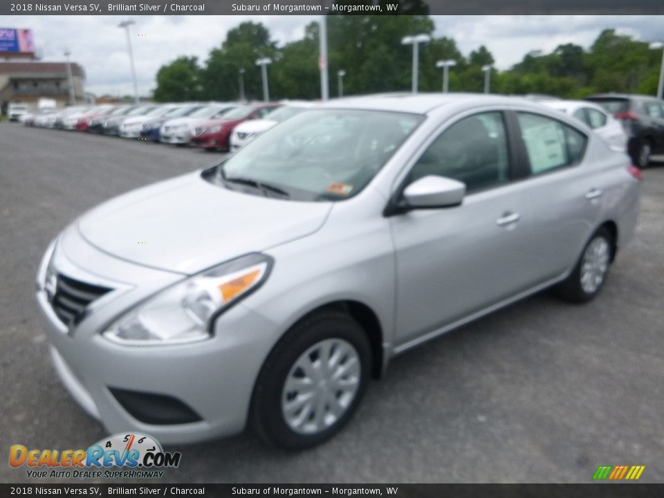 2018 Nissan Versa SV Brilliant Silver / Charcoal Photo #8